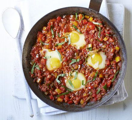 Piperade de pancetta e pimenta