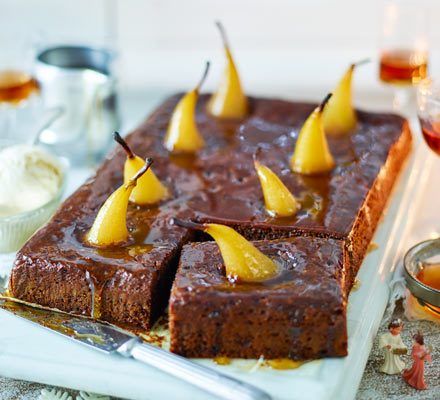 Pudim de Pera Doces e Cerejas